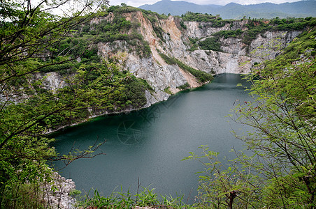 泰国琼布里地标风景土地顶峰天空公园石头国家蓝色天线图片