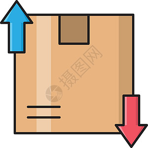 包裹包产品包装监督纸盒运输商品物流纸板公司船运图片