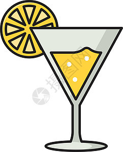 果汁热带插图玻璃餐厅饮料酒精酒吧咖啡店液体柠檬图片