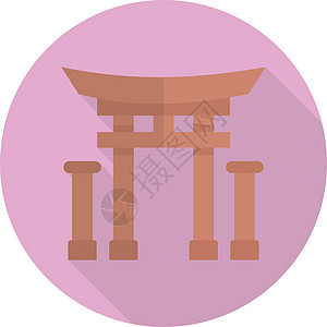 日语日文纪念碑寺庙奢华宗教红色佛教徒旅行牌坊金子地标图片