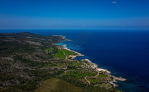 塞浦路斯岛的地貌景观海岸蓝色海景海滩旅游悬崖港口海岸线公园城邦图片