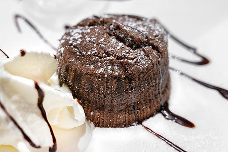 巧克力果冻布朗尼柔软度傻事烹饪软糖小吃蛋糕餐厅糕点奠基人食物背景图片