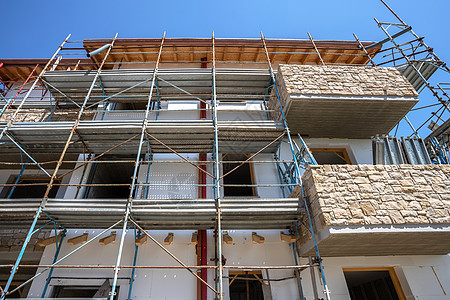 正在建造的房屋工作安全阳台木工石头住宅框架建筑建筑师建筑学图片