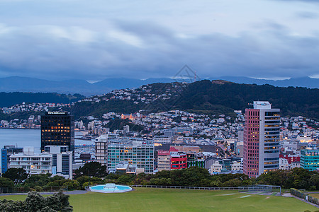 新西兰惠灵顿天线建筑日落城市旅行爬坡景观商业摩天大楼旅游教会图片