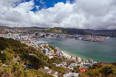新西兰惠灵顿天线旅游商业城市建筑旅行摩天大楼游艇爬坡景观图片