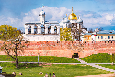俄罗斯的墙和教堂图片