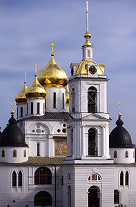 俄罗斯内地的景象圆顶蓝色宗教文化地标大教堂历史地区城市寺庙图片