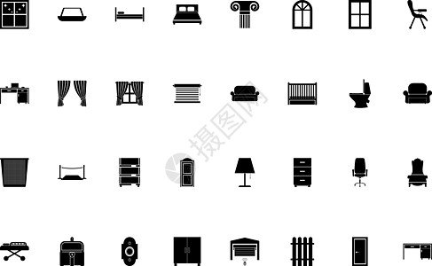 家具黑颜色固定固色风格图像图片