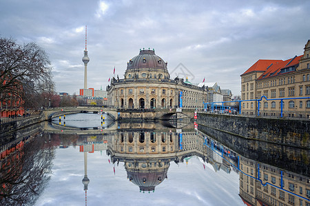 柏林大教堂 著名博物馆Museum I反射景观喷泉狂欢教会建筑历史性大教堂文化旅游图片