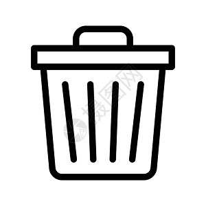 垃圾回收桶按钮插图商业办公室篮子生态环境互联网网络背景图片