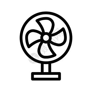 通风机空气鼓风机刀刃呼吸机温度转子冷却器按钮气候插图背景图片