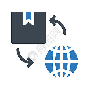 交付包装插图运输信任服务全球世界邮政货物概念图片