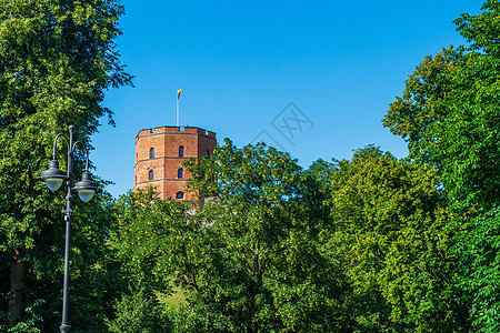 吉迪米纳斯城堡塔的美景 立陶宛 维尔纽斯图片