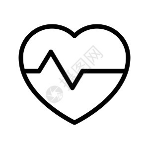 健康卫生监视器心脏病学情况保健插图心脏心电图药品脉冲海浪图片