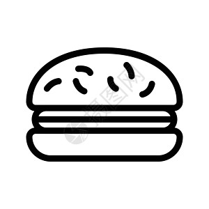 快速快食食品艺术午餐芝麻面包牛肉小吃营养食物活动插图图片
