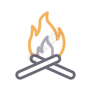 点火艺术火焰力量活力黑色插图危险篝火木头树木图片