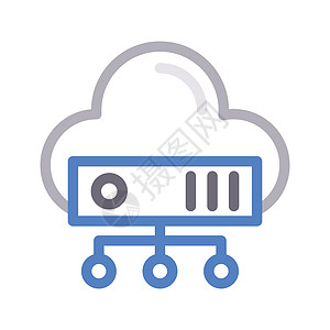 存储插图云计算蓝色安全服务器贮存技术网络商业数据背景图片