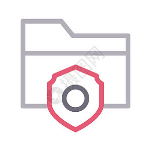 安全互联网警卫数据隐私盾牌文档机密防火墙图标手形背景图片