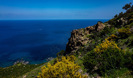 塞浦路斯岛的地貌景观长廊旅游港口海滩山脉支撑公园石头海岸线天空图片