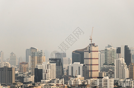 曼谷城市全景 天桥 泰国首都的城市景色市中心公寓日出旅行地标摩天大楼景观高楼酒店办公室图片