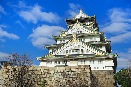 大阪城堡公园的景色很美建筑学城堡地方公共公园旅游国际历史旅行文化外观图片