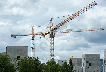 大城市的建筑工程项目工业财产工程天空机器商业建筑建筑学城市图片