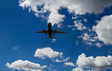 天空中的飞机商业乘客跑道旅行旅游运输喷射航空日出航班图片