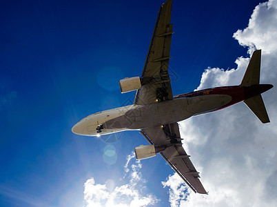 天空中的飞机运输跑道旅行机场日出喷射航班空气旅游商业图片