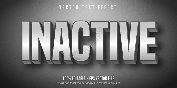 非活动文本 灰色可编辑的文本效果3d孩子们标识字母上衣艺术样式标志风格款式背景图片