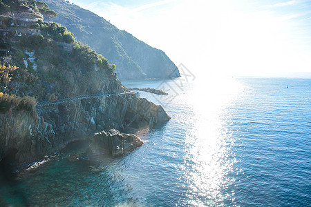 意大利意大利西红柿悬崖居民海域岩石海湾海灵药外海方式港口图片