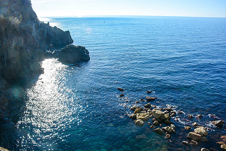 意大利意大利西红柿海湾居民海灵药外海海域悬崖方式港口岩石图片