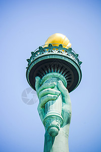 自由神像女士绿色蓝色爱国地标国家旅行天空纪念碑旅游图片