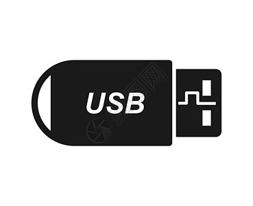 USB闪存驱动器 场地和应用的简单设计库存体积草图概念电脑技术驾驶空白记忆绘画图片