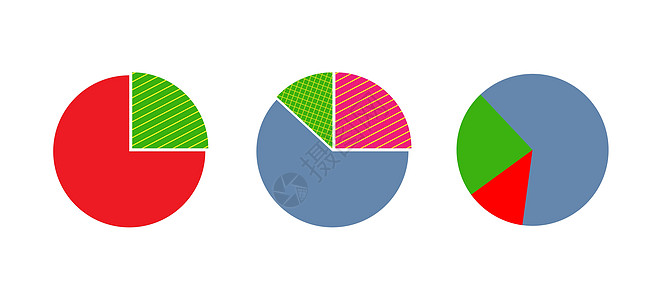 饼图集 图表 图表和 vi 的简单设计图片