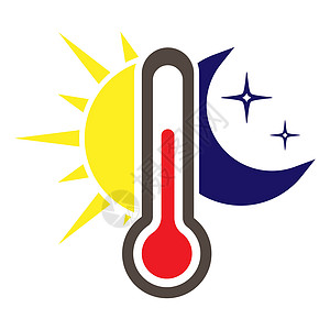 与日月温度计图标 日夜的温度图概念天气草图空白测量绘画控制手绘季节库存图片