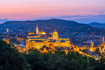 匈牙利布达佩斯的天际地标历史天线建筑爬坡观光景观遗产全景天空图片