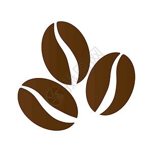 咖啡豆 用于标识 徽章 水晶的立体矢量示意图图片