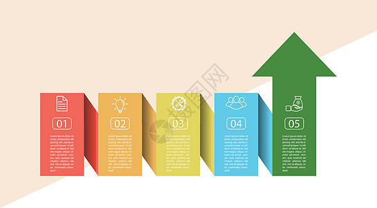 信息图 矢量模板 分五个阶段进行绘画命令顺序空白库存草图图表概念动力学金融图片