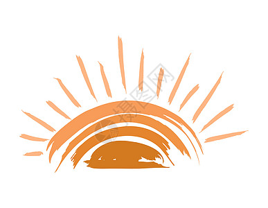 太阳或眼睛的创意插图与Cilia隔离图片