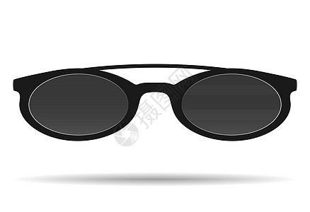 黑色框架的太阳镜 在白色背景上被孤立手绘绘画插图塑料空白变体库存大灯眼睛目镜图片