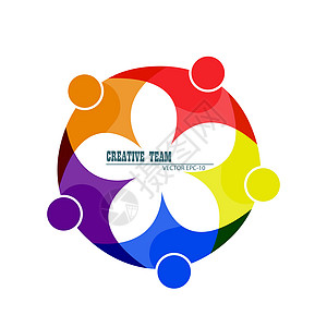 由志同道合的人 朋友或同事组成的团队团体公司工作团结营销图表身份彩虹社会友谊图片