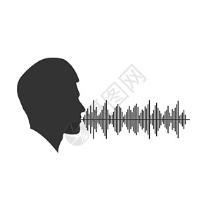 男声频谱 男头背和女声频谱录音机曲线体积图表脉冲变体空白嗓音磁带记录图片