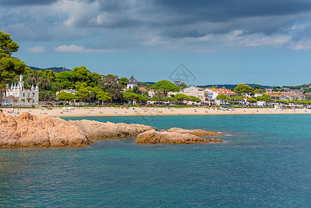 Cala Peix在科斯达布拉瓦的圣菲利乌德古克索村图片