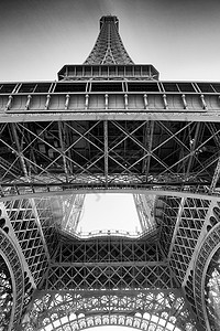 法国的神像埃菲尔铁塔纪念碑景观格子金属城市游客地标吸引力旅游纪念馆图片