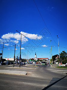 米斯科尔奇市中心的交汇点 与小麦广场教堂的视线图片