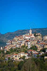 Apricate  意大利利古里亚地区老村庄历史性旅行历史山坡家园全景地标房子观光村庄图片