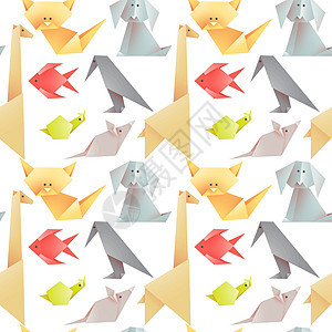 折纸动物模式图片