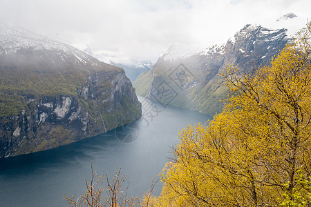 在挪威的展望 景观 自然 旅行和旅游游客目的地风景峡湾图片