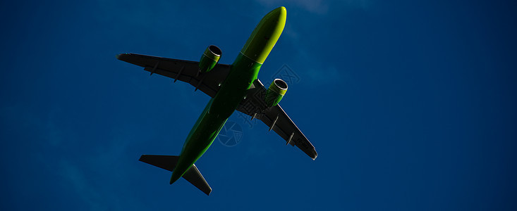 天空中的飞机旅游引擎喷气喷射空气假期航班日落航空客机图片