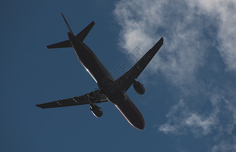 天空中的飞机蓝色引擎日落客机航空飞机场航空公司运输乘客空气图片